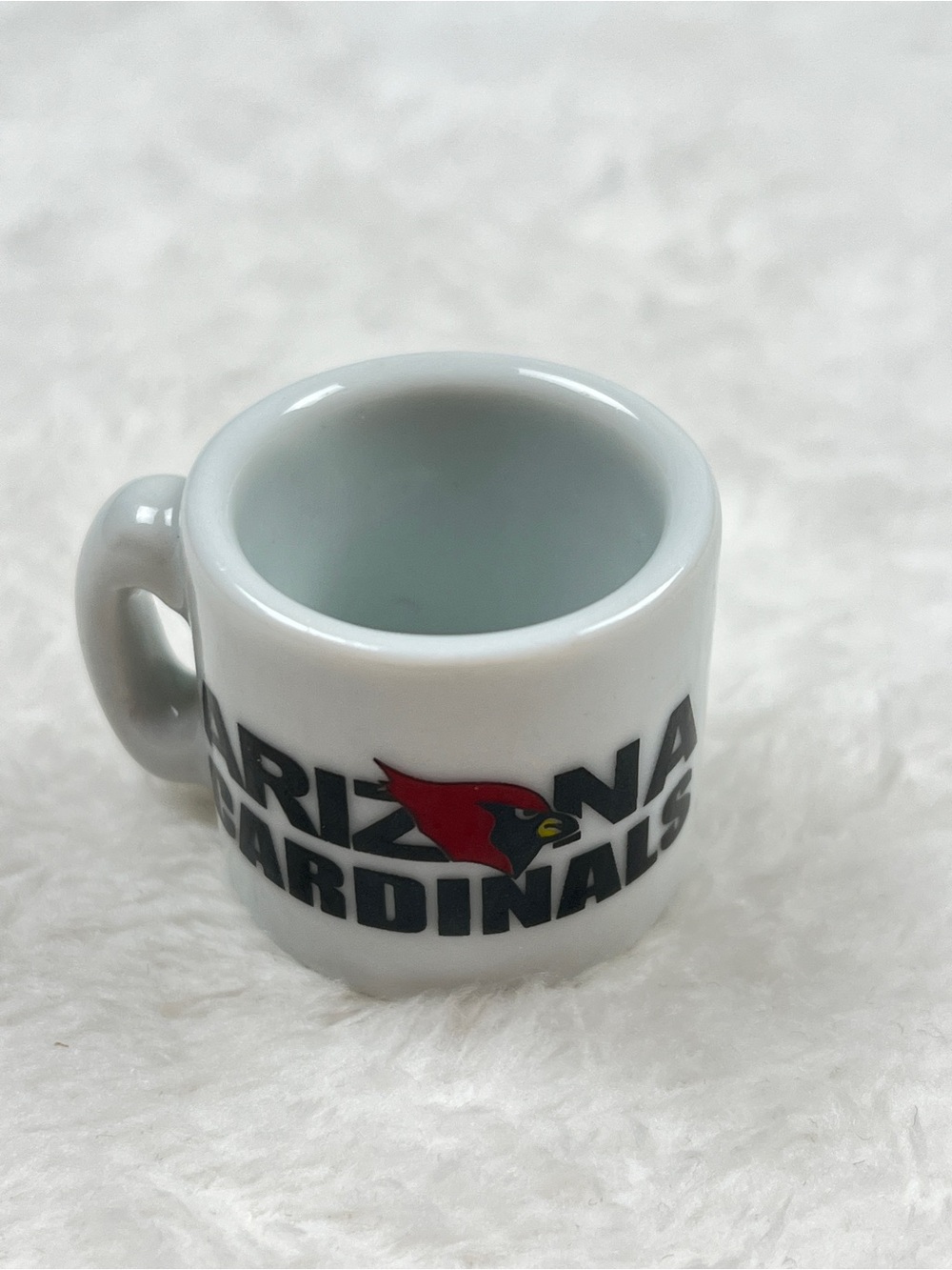 Vintage Arizona Cardinals Mini Ceramic Mug Shot Glass Helmet Logo - Picture 2 of 2